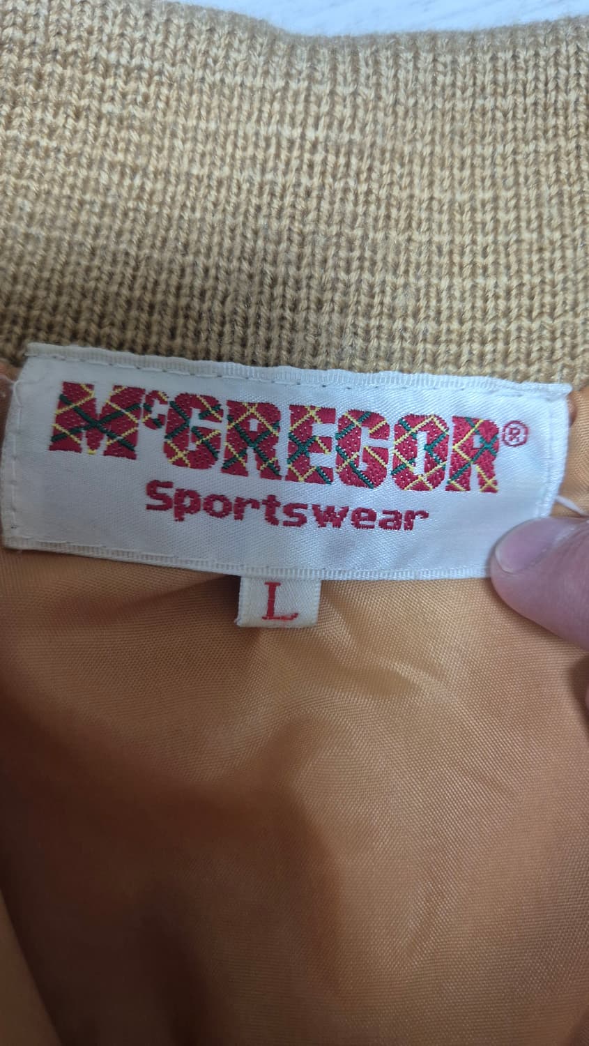 90's McGregor Suede & Knit Jacket L 상품이미지3