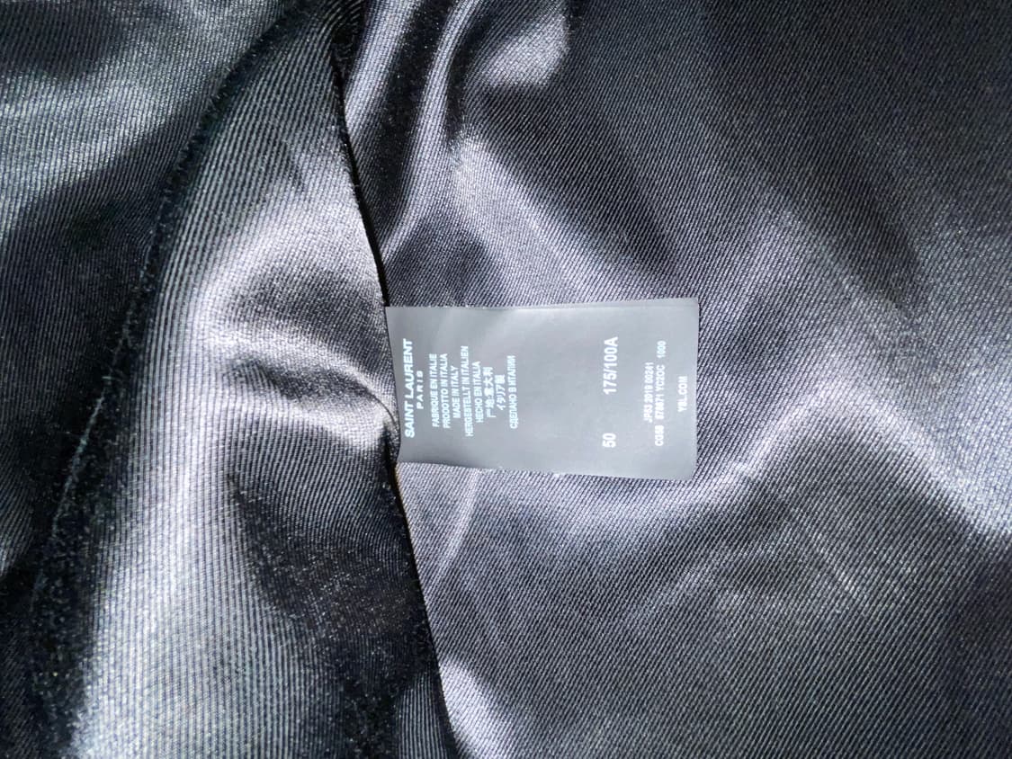 생로랑 레더 싱글 자켓 상품이미지3