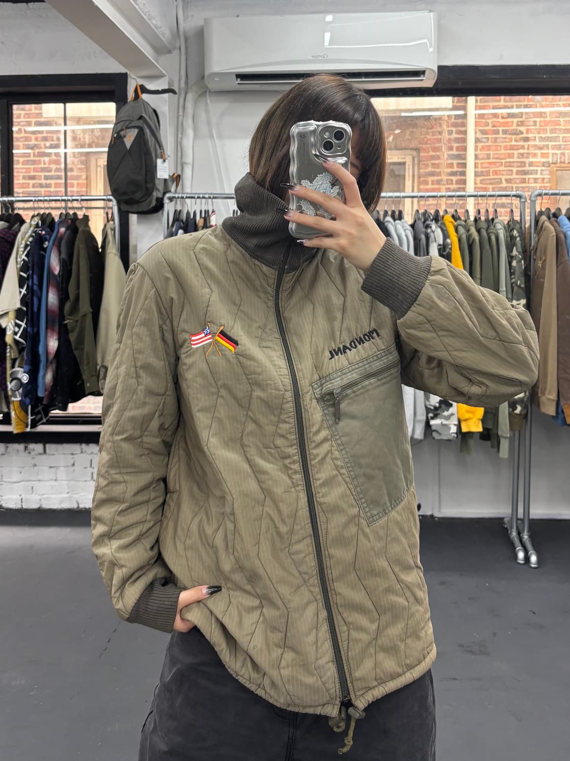 VTG Mondanl 자수 누빔자켓 상품이미지2