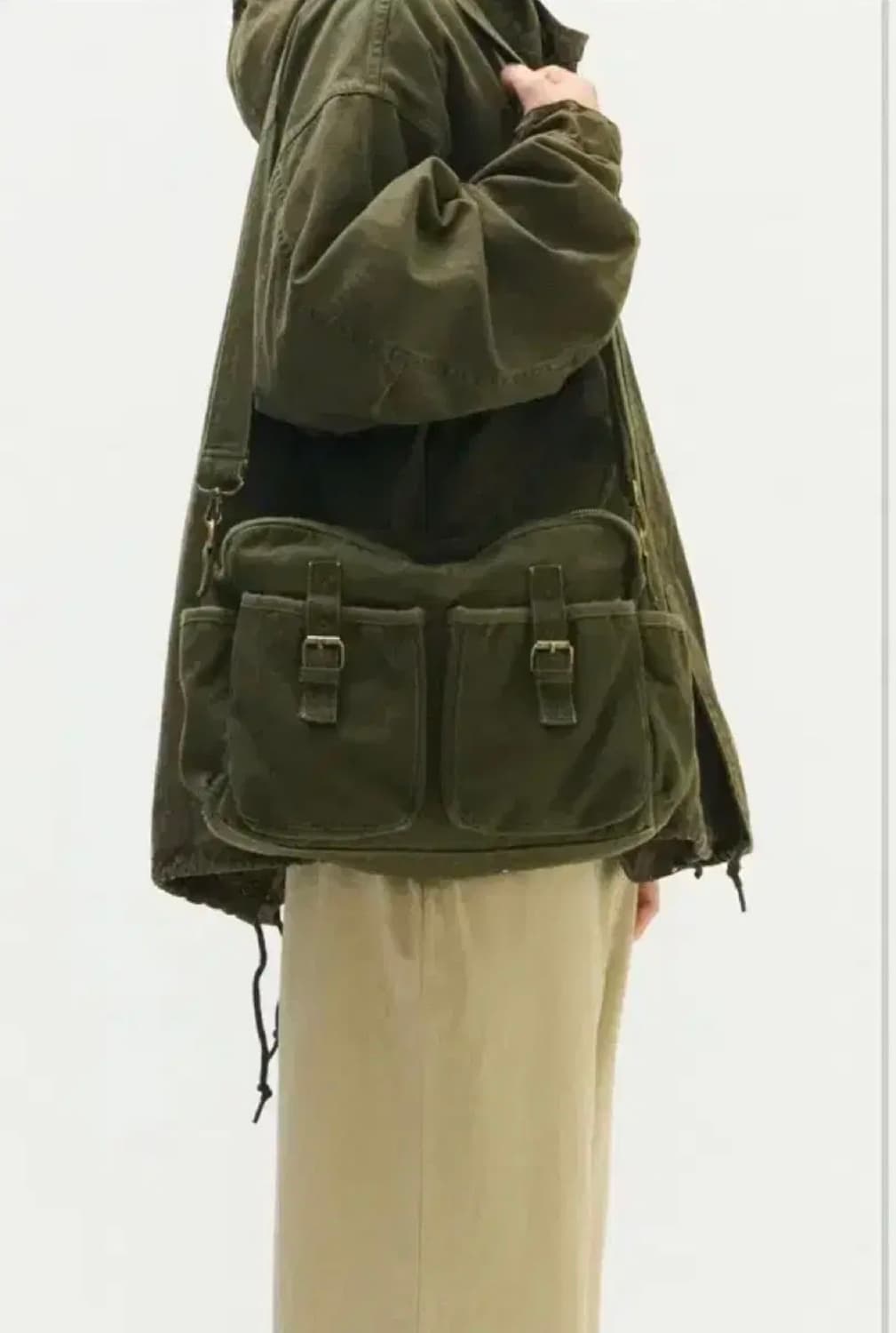 퍼렌 메일백 올리브 상품이미지2