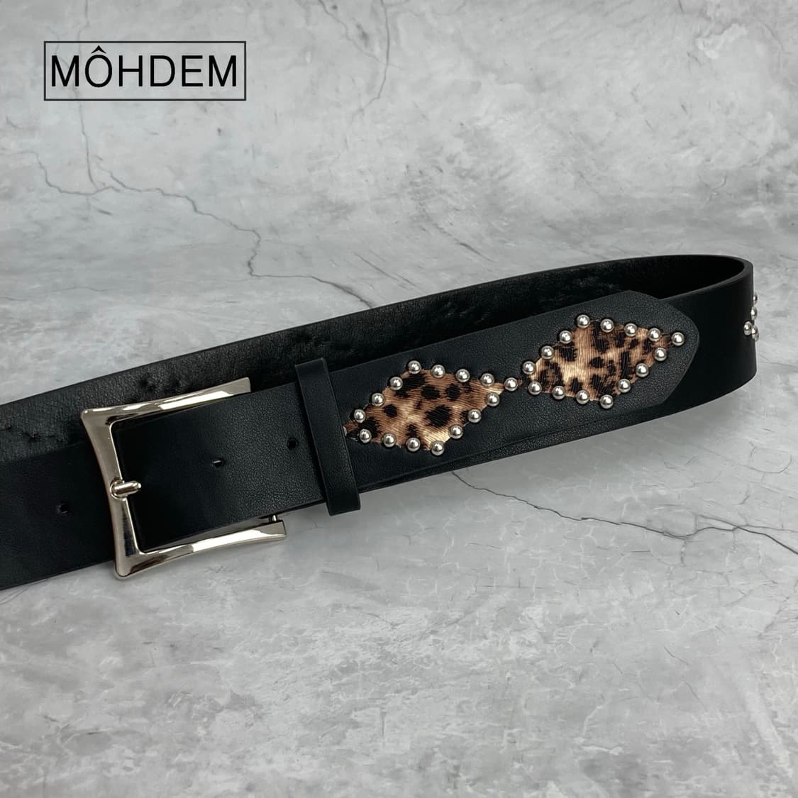 [Unisex] 호피 찡 레오파드 스터드 벨트 상품이미지8