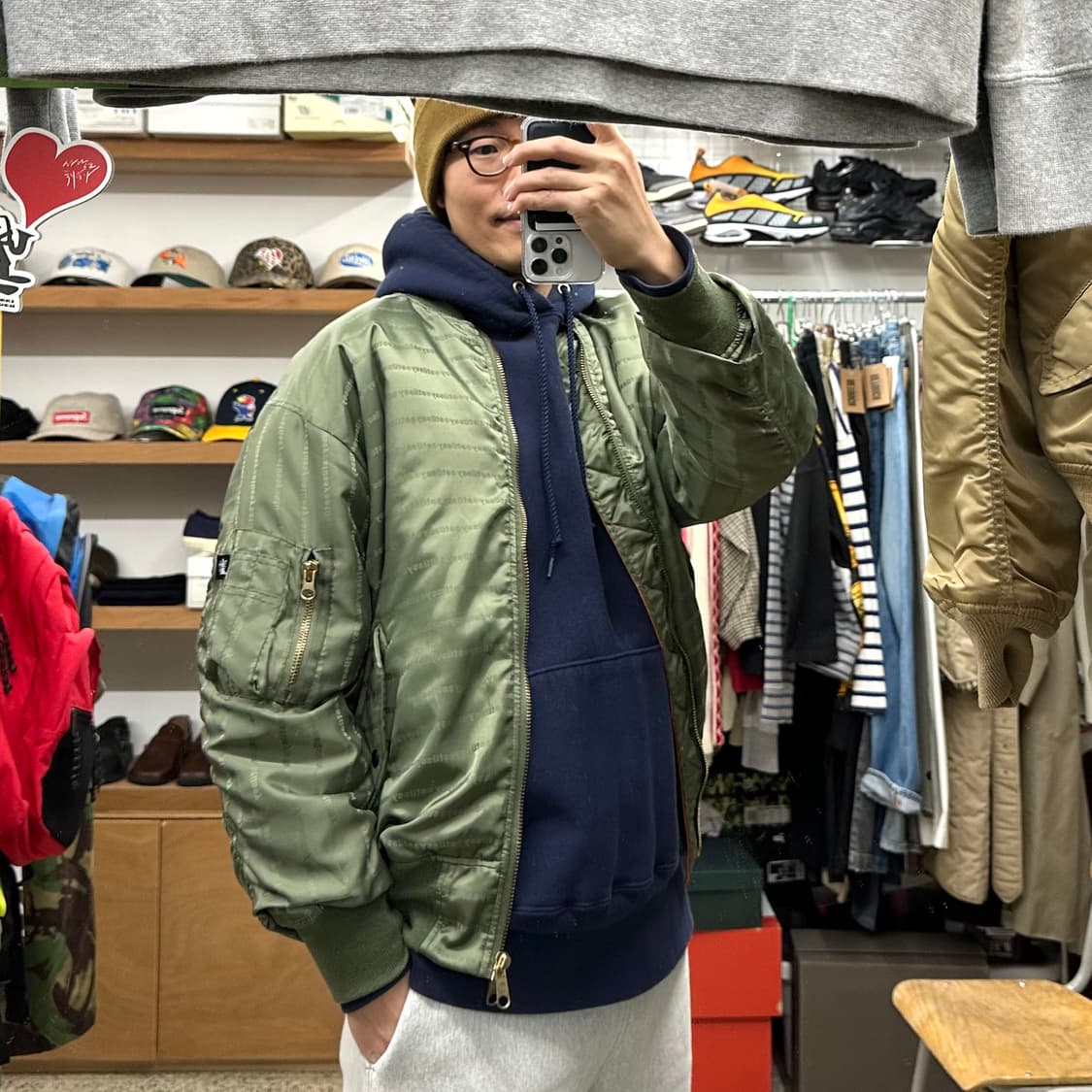 스투시 리버서블 MA-1 자켓 상품이미지10