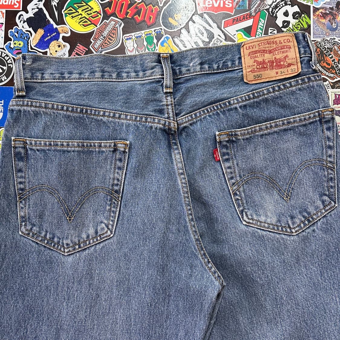 00s 리바이스 550 블루 진 데님 팬츠 34 상품이미지3