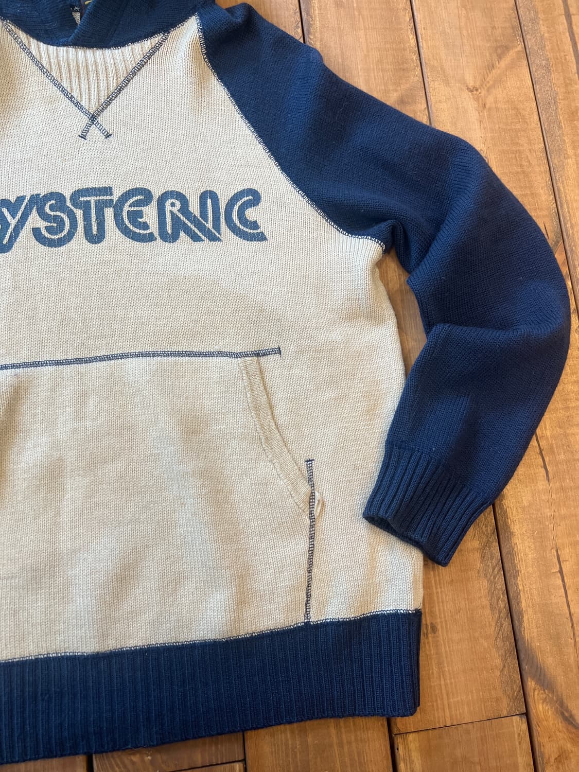 히스테릭글래머 네이비 니트 후드티 상품이미지8