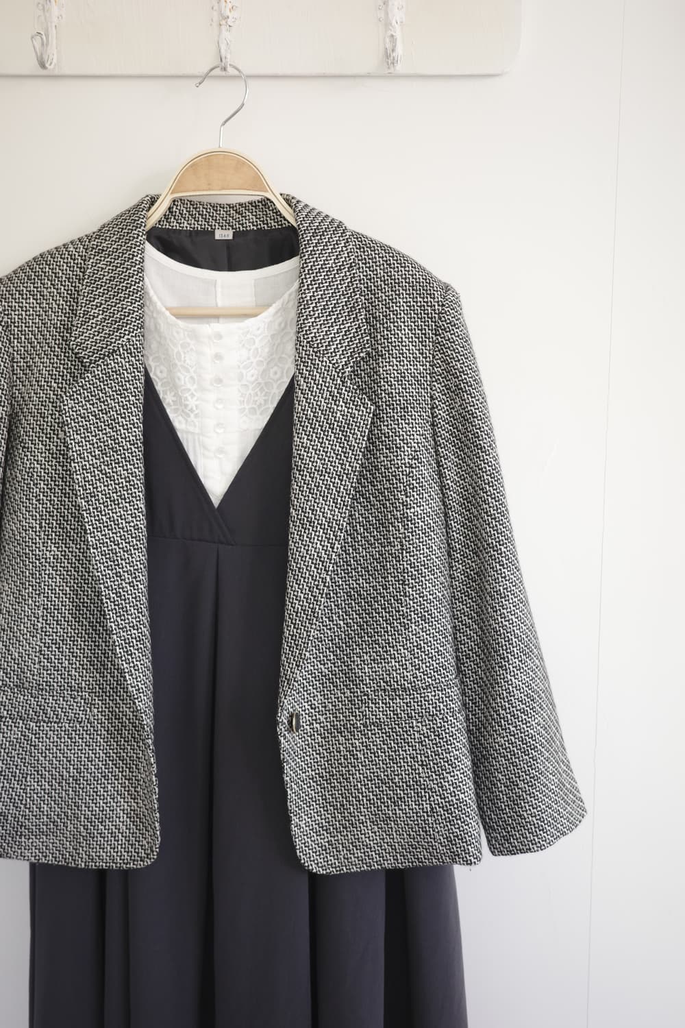 일본 빈티지 모던한 헤링본 자켓 상품이미지1