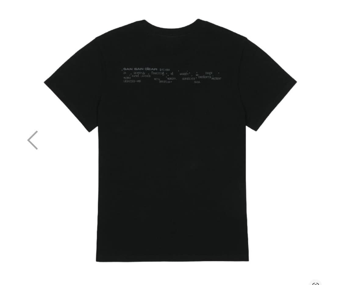 [1,2]산산기어 로고 티셔츠 블랙 26SS 새상품 상품이미지2