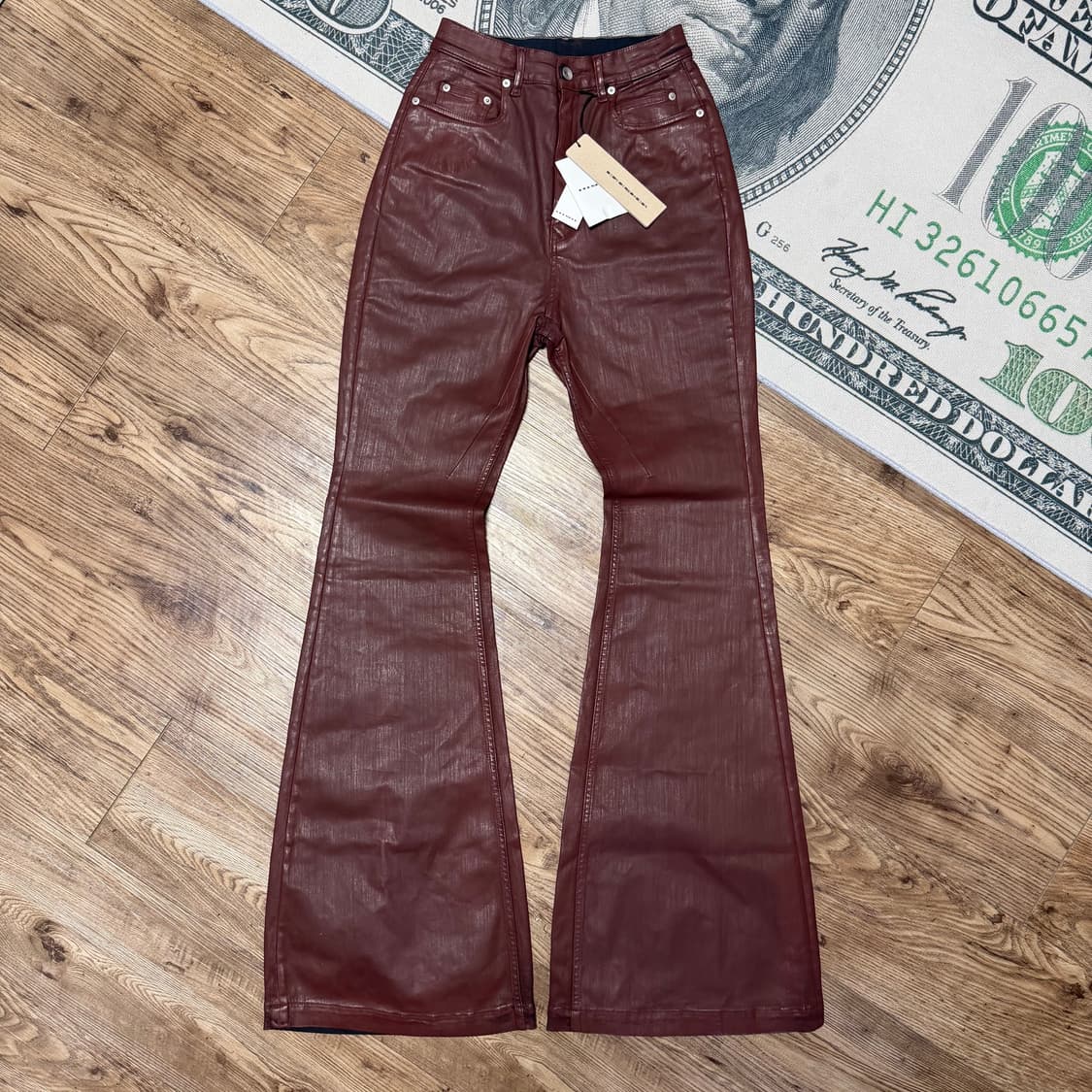 (새상품, 28) 릭오웬스 볼란부츠컷 sdsw 왁스 데님 상품이미지1