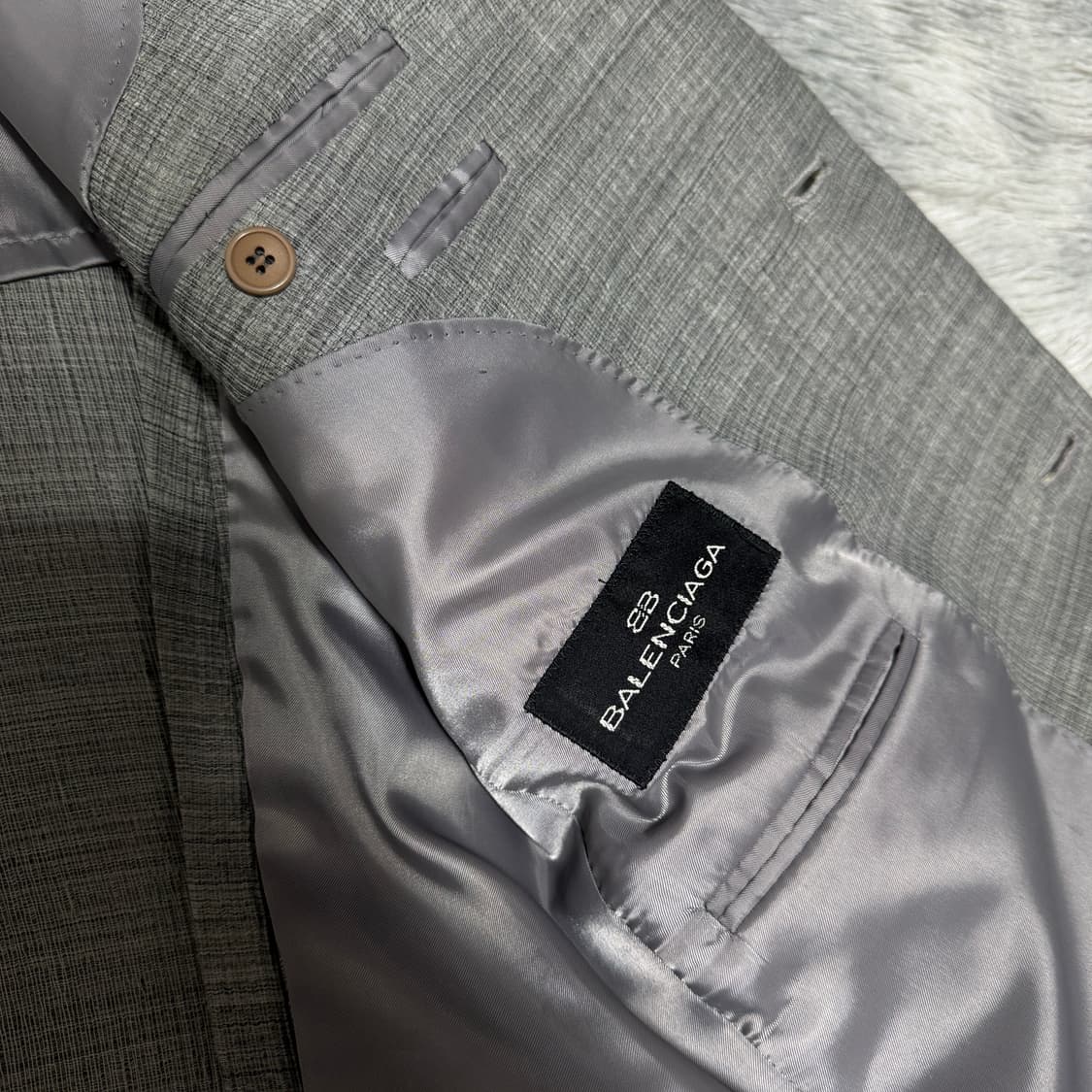 발렌시아가 남성 울 비스코스  봄가을 블레이저 L  사이즈 상품이미지4