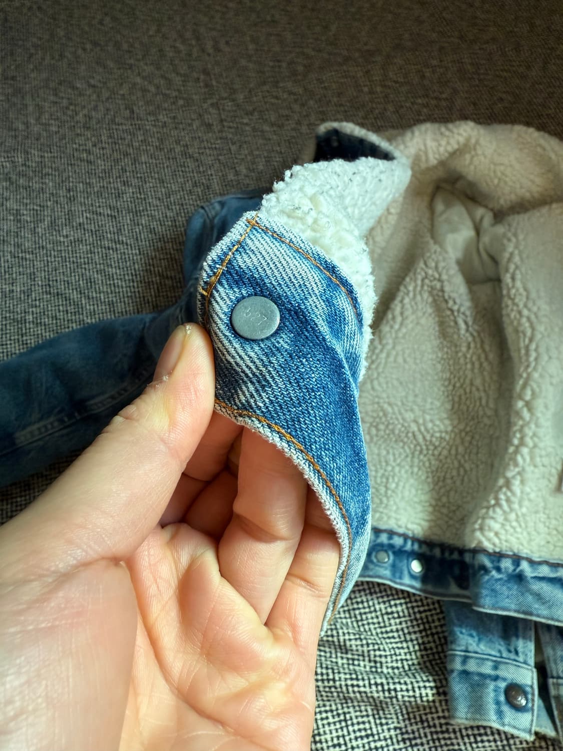 7,80s USA 리바이스 쉐르파 트러커 44R(XL) 상품이미지8