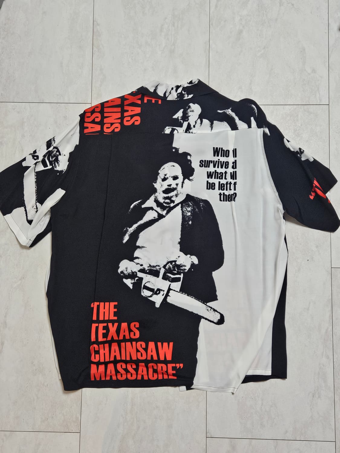 [M]와코마리아 텍사스체인소 하와이안 셔츠 상품이미지2