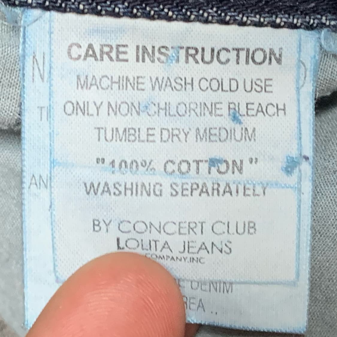 [31] 로리타 진스 신치백 와이드핏 데님팬츠 상품이미지6