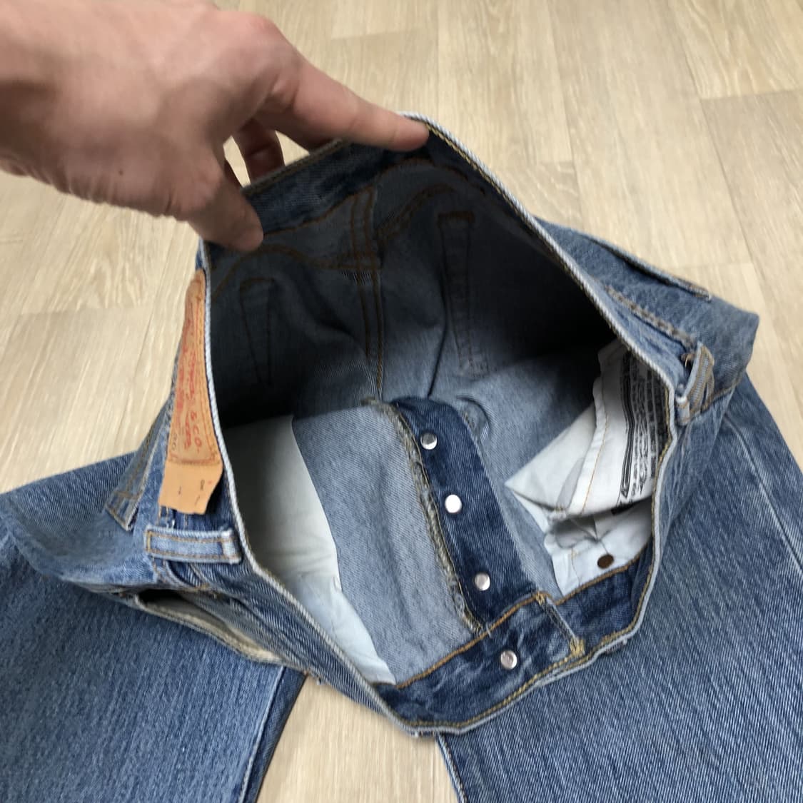 (29) 리바이스 Levi's 501 연청 스트레이트핏 데님 상품이미지3