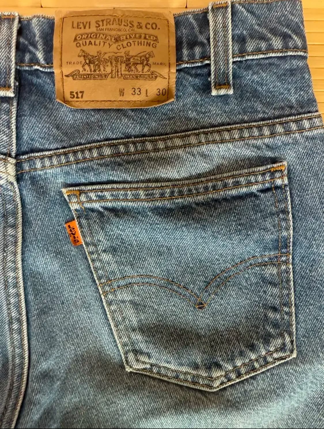 31사이즈 90s 리바이스 517  made in usa 상품이미지3