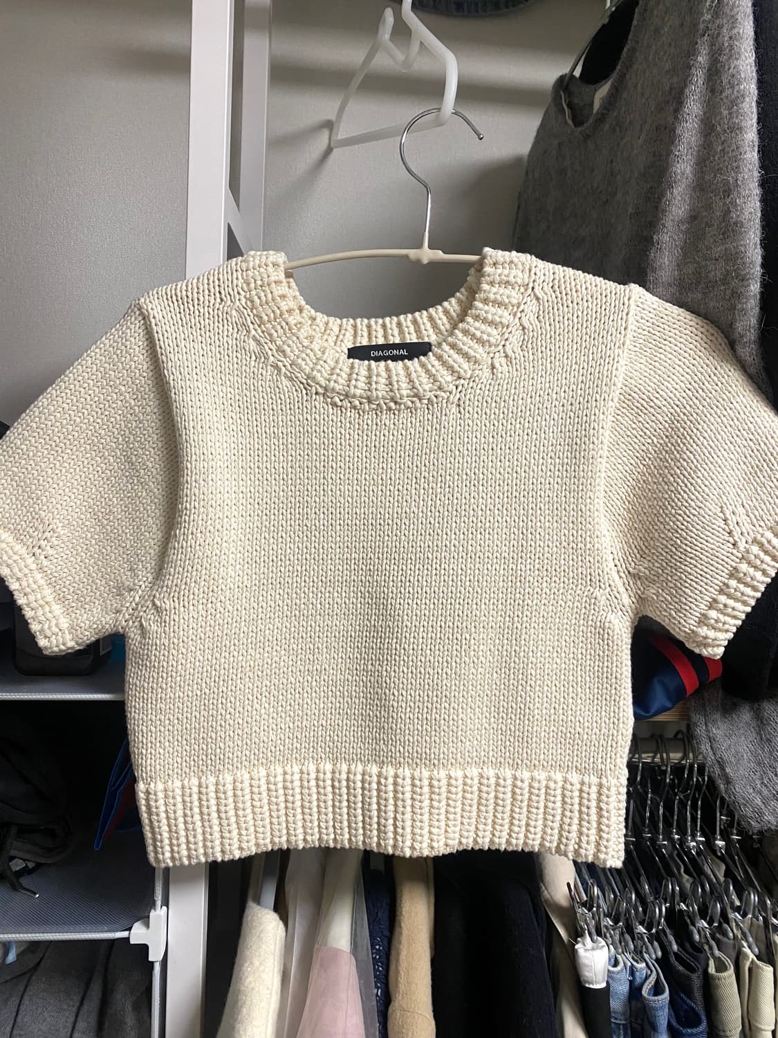 다이애그널 반팔니트 상품이미지2