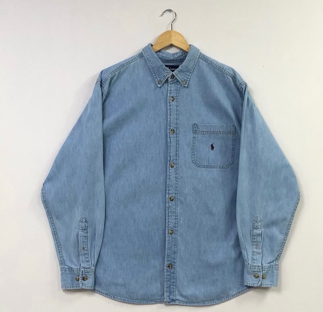 폴로 데님 청남방 셔츠 상품이미지4
