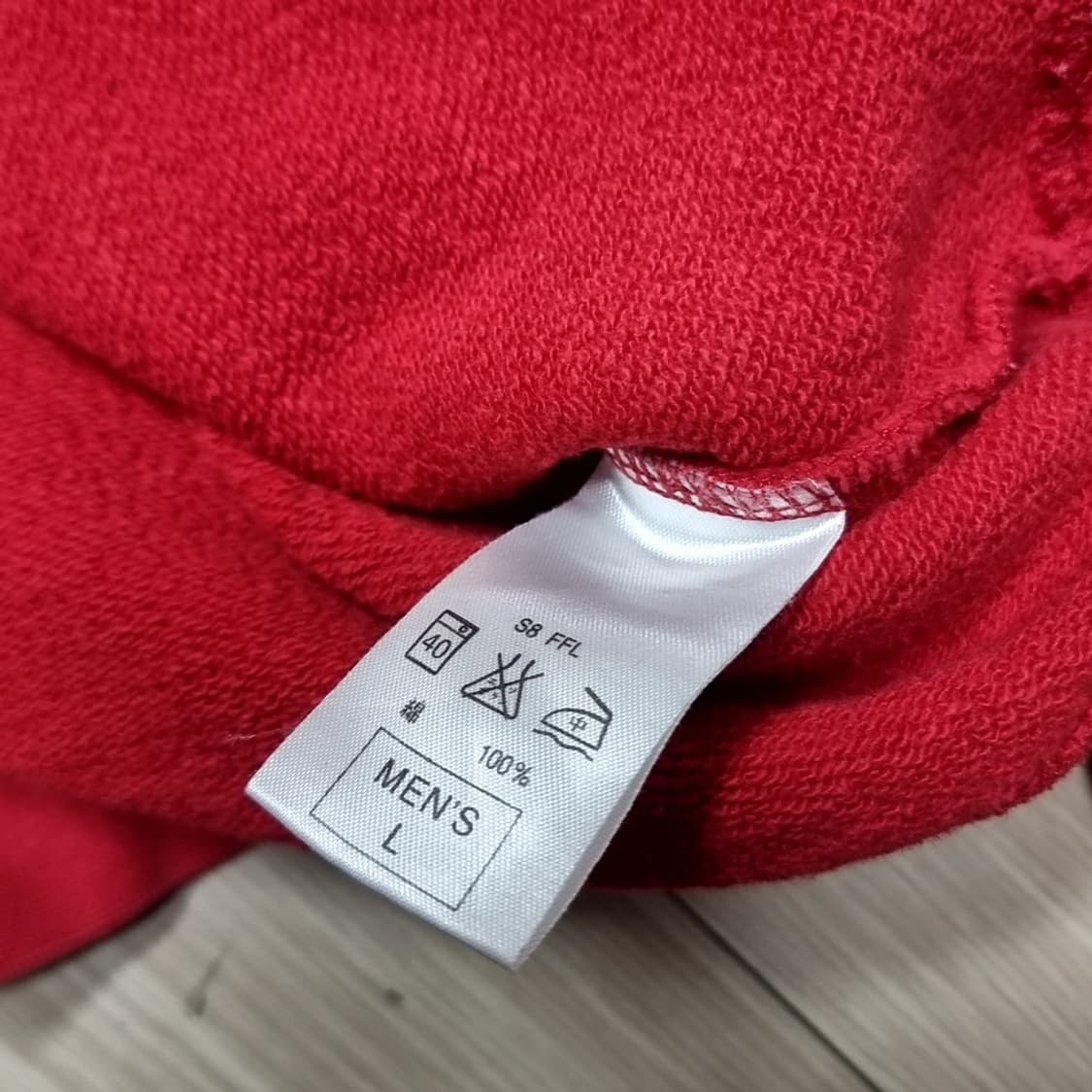 일본제 80s 나이키 스우시 레드 맨투맨 티셔츠(L) 상품이미지6