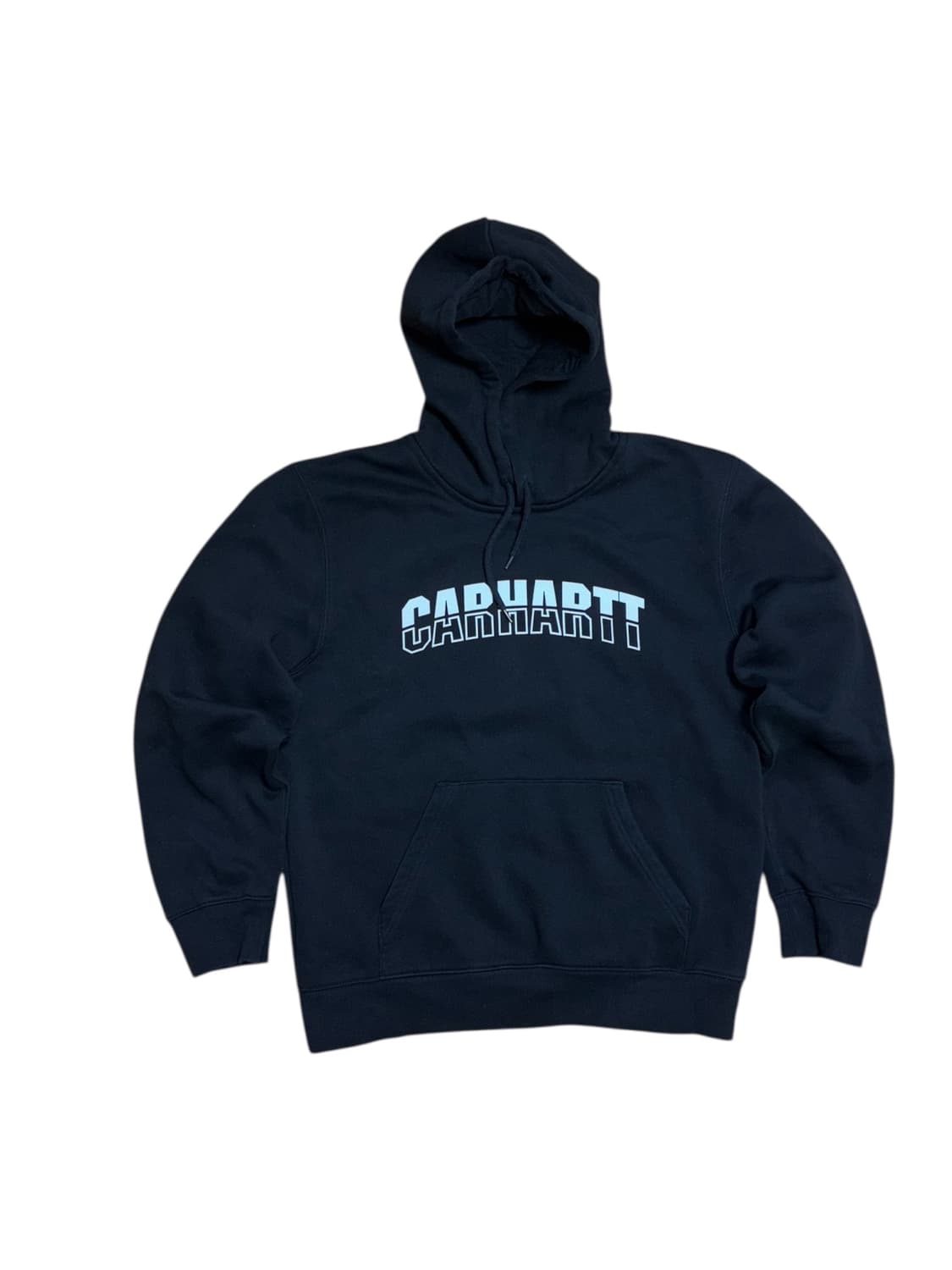 칼하트 wip 블랙 로고 후드티 상품이미지3