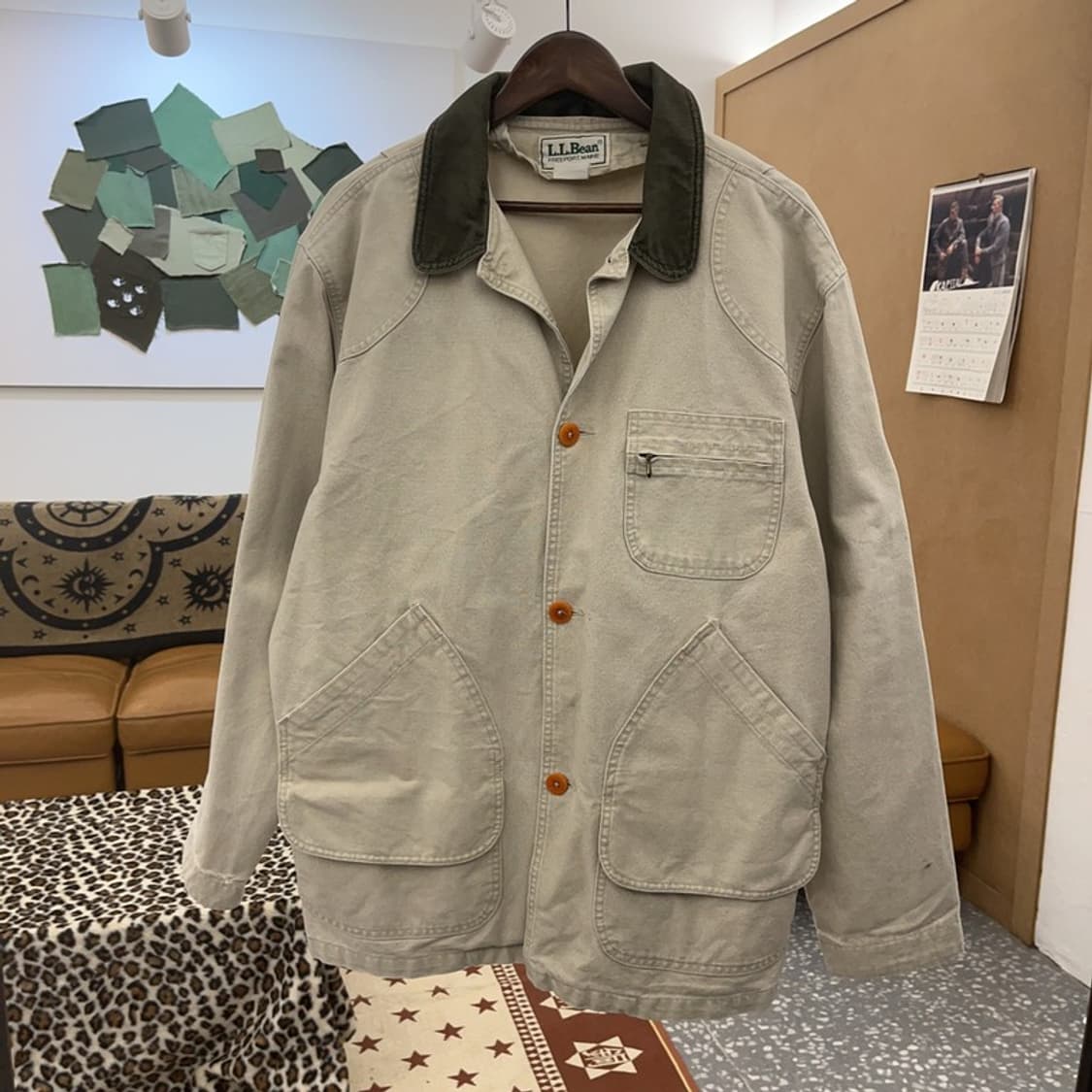 엘엘빈 90's 캐주얼 빈티지 워크 초어 자켓 L C08768 상품이미지3
