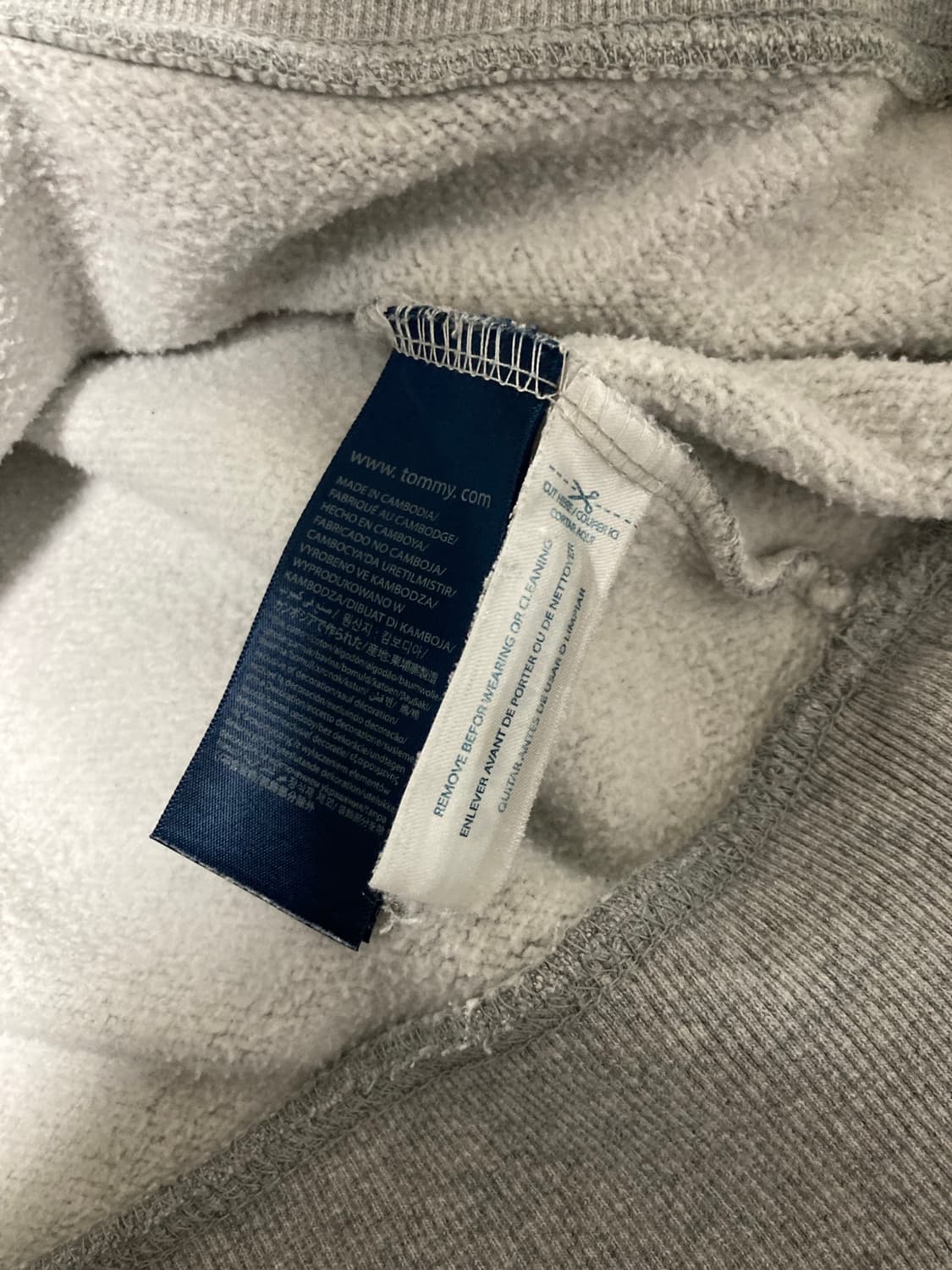 타미힐피거 그레이 맨투맨 L 상품이미지6