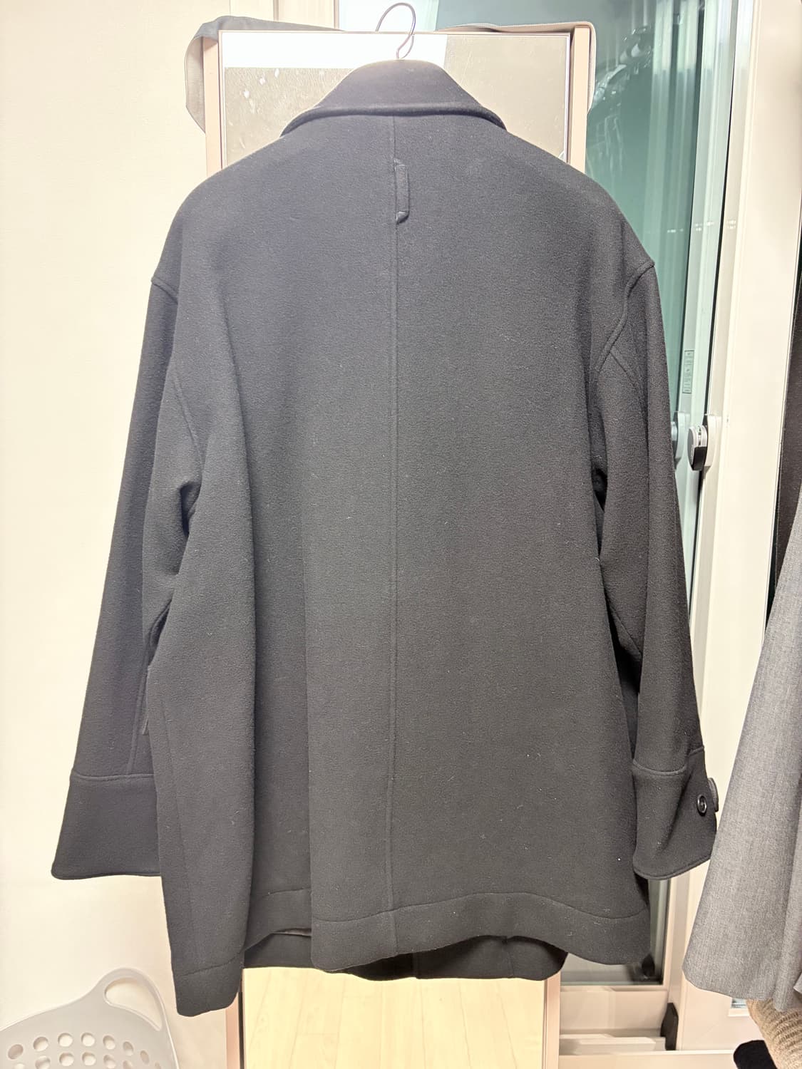 네이더스 멜톤 울 파이어맨 코트 블랙 5사이즈 상품이미지2