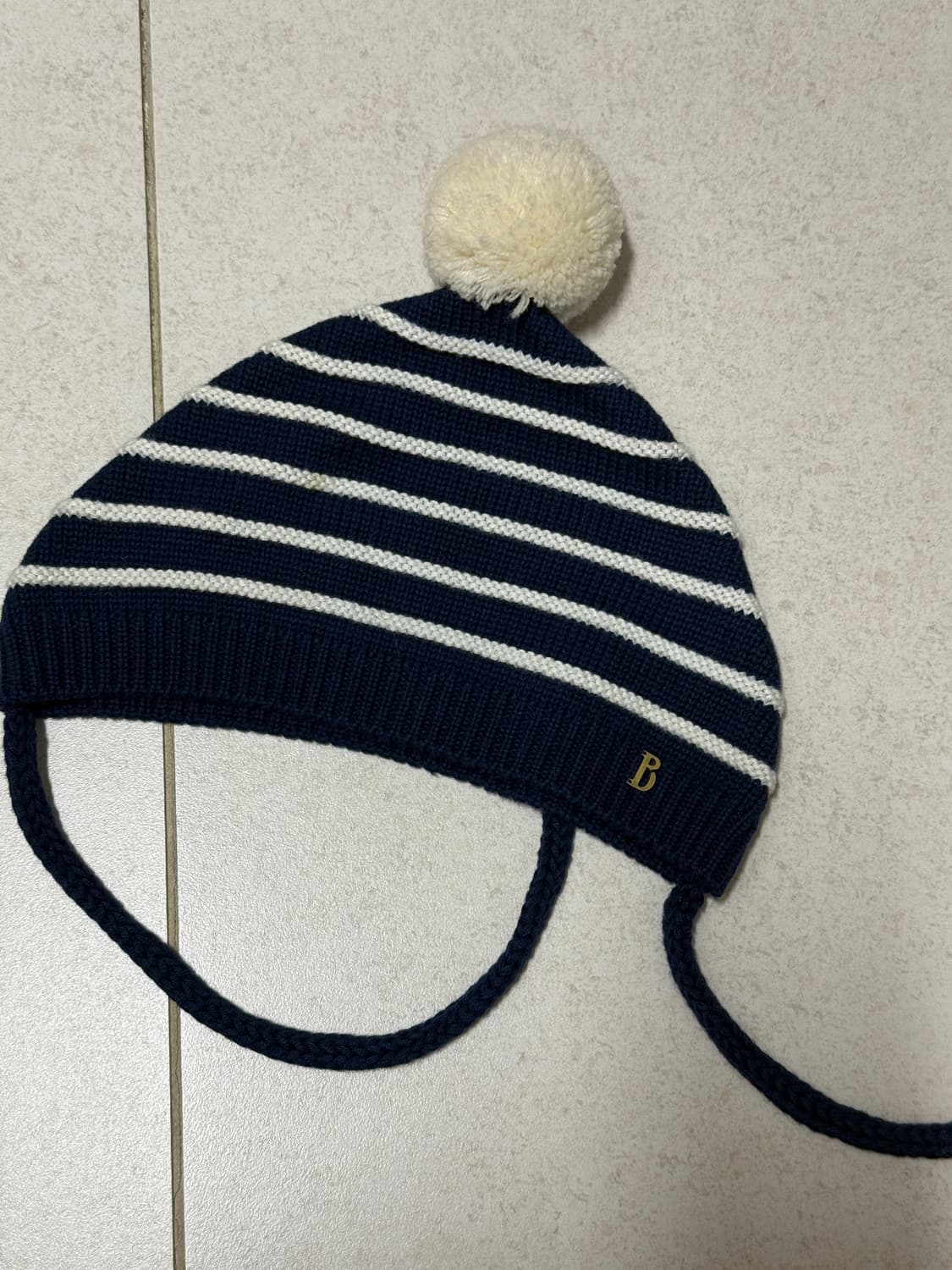 더바넷 폼폼 스트라이프 비니 상품이미지2