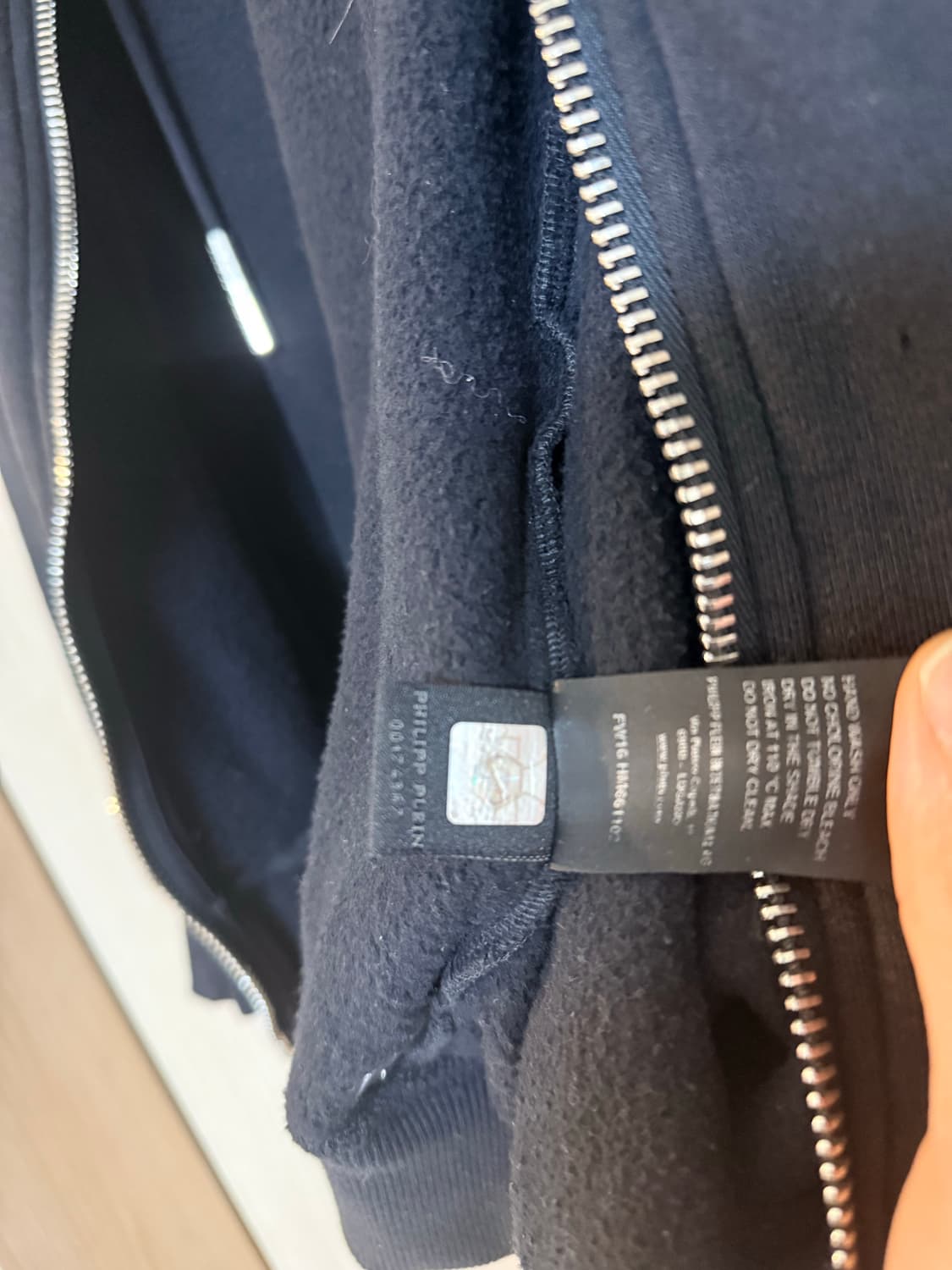 필립플레인 스컬비즈 에어포스 후드집업 블랙(S) 상품이미지9