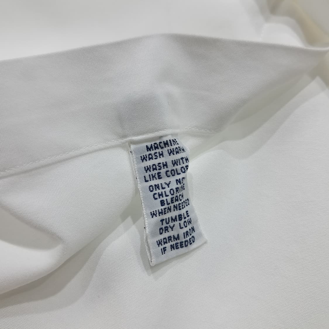 CL506 2XL 폴로 90s 코튼 버튼다운 네이비포니 화이트 셔츠 상품이미지5