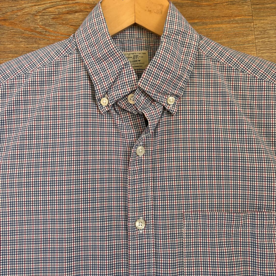 JCREW 제이크루 슬림핏 XS 체크 셔츠 남방 수입 정품 깅엄 상품이미지2