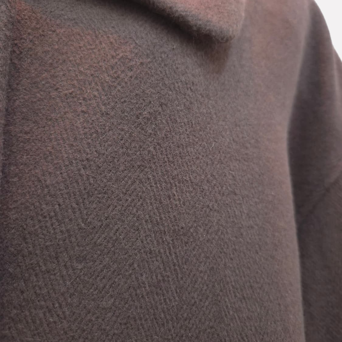 울100% 클래식 브라운 오버핏 코트 상품이미지9