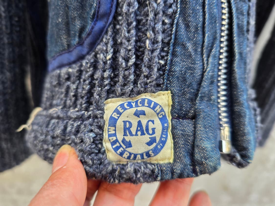 블루블루 재팬 헤비 코튼 니트 후드 집업 상품이미지5