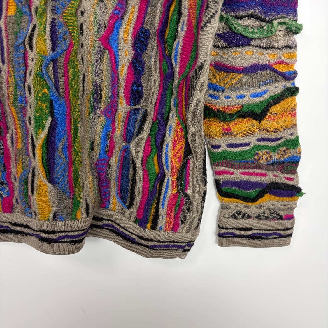 쿠지 패턴 니트 티셔츠 상품이미지5