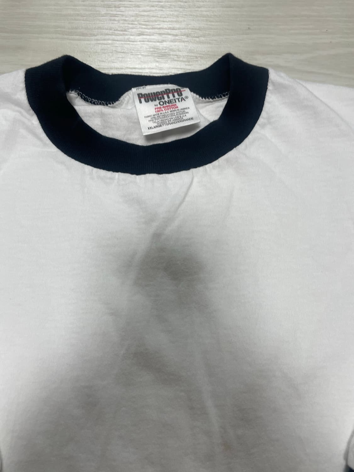 oneita 오네이타 made usa 링거티 빈티지 라그랑 반팔 XXL 상품이미지3