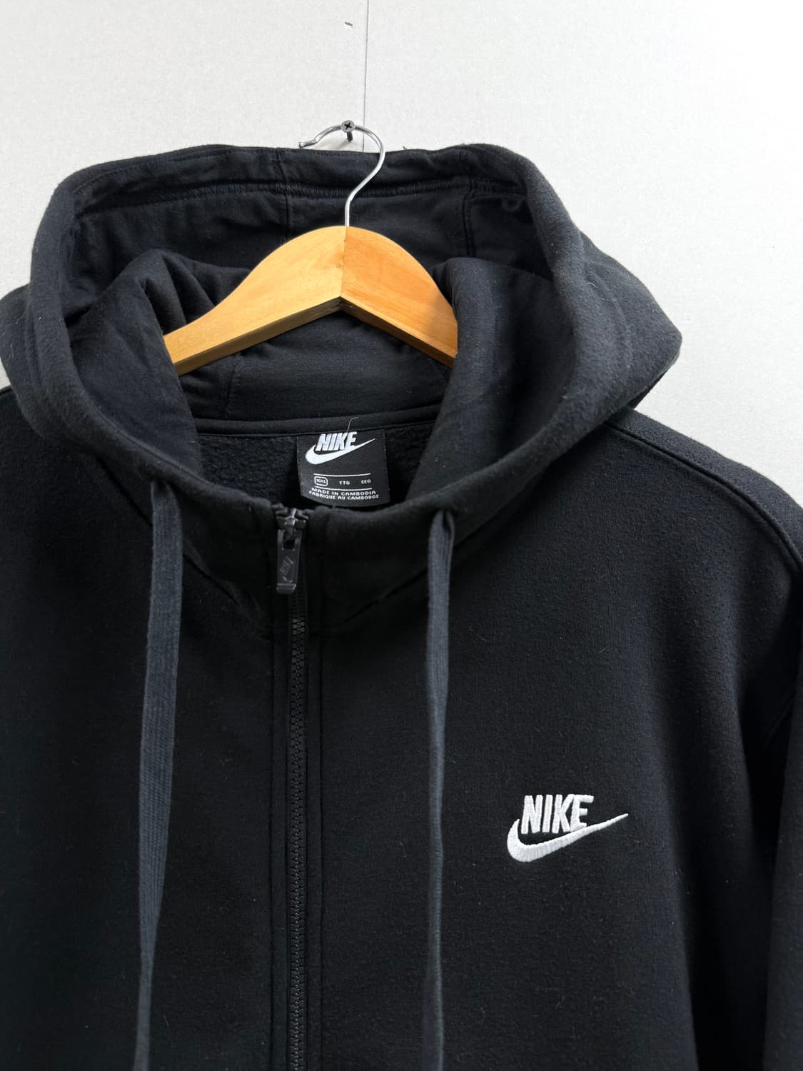 남성 XXL 110 /  나이키 후드집업 블랙 상품이미지3
