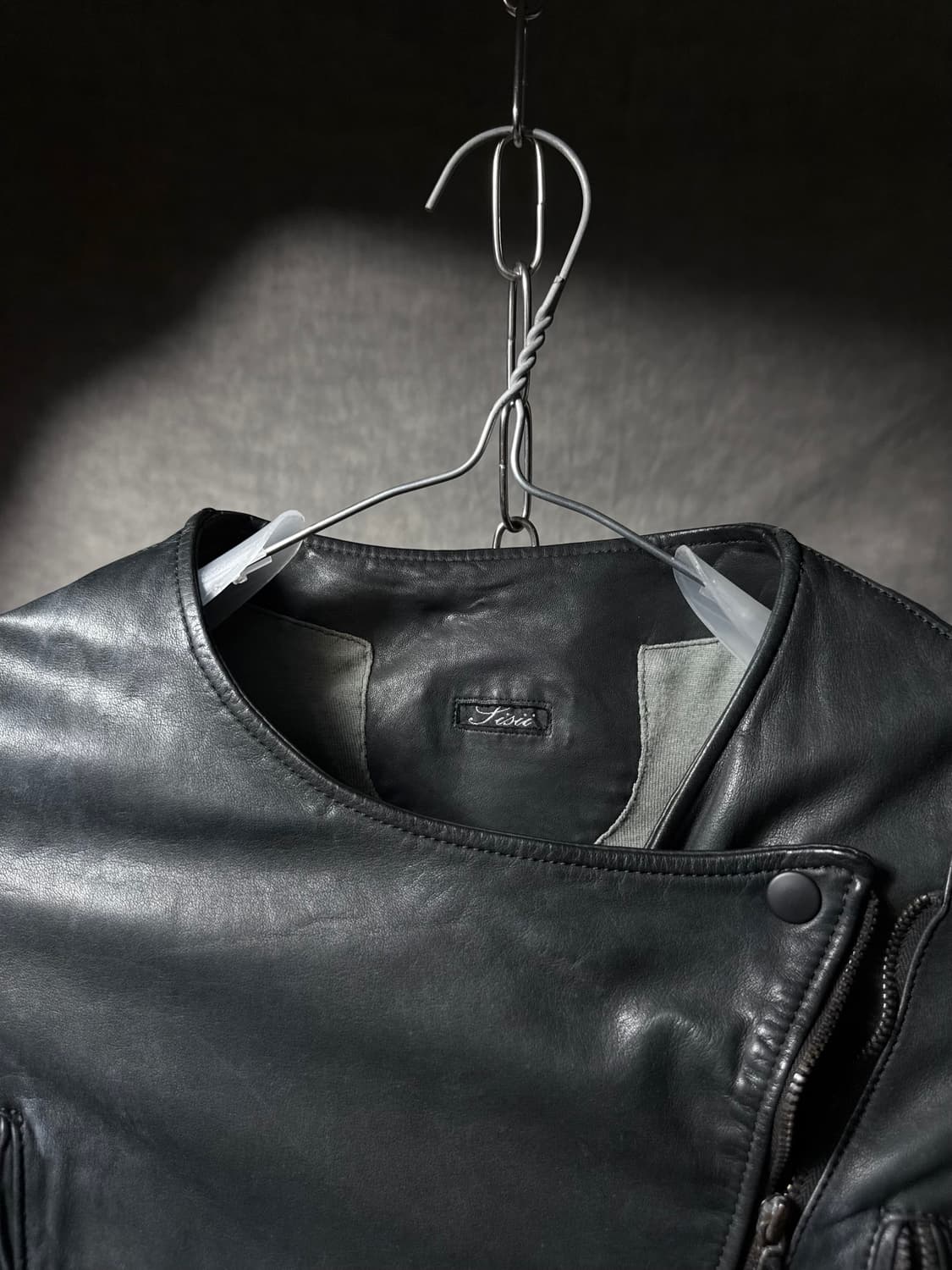 Sisii Asymmetric Leather Jacket  상품이미지4