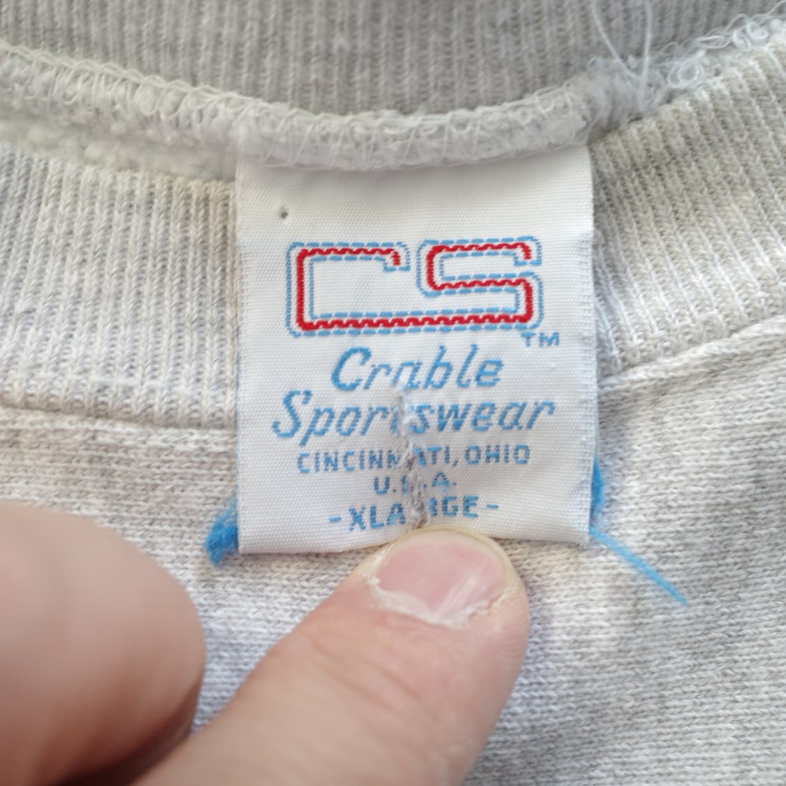 90s MADE IN USA KSU 자수 빈티지 맨투맨 Crable 상품이미지6