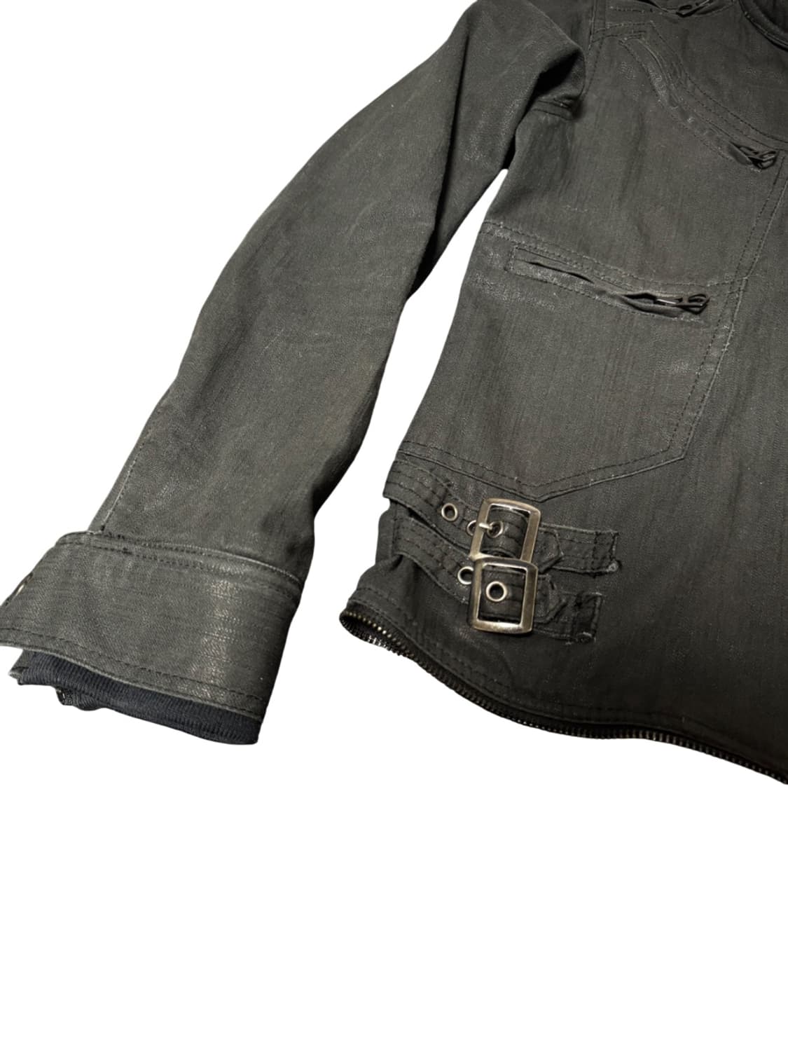 Fuga 00s rare coating rider jacket 상품이미지3