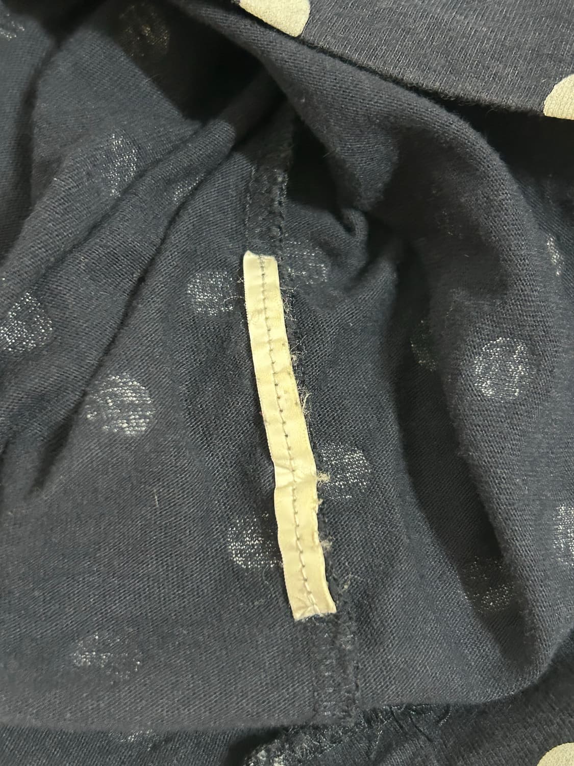 꼼데가르송 도트 네이비 롱슬리브 딱붙핏 상품이미지2