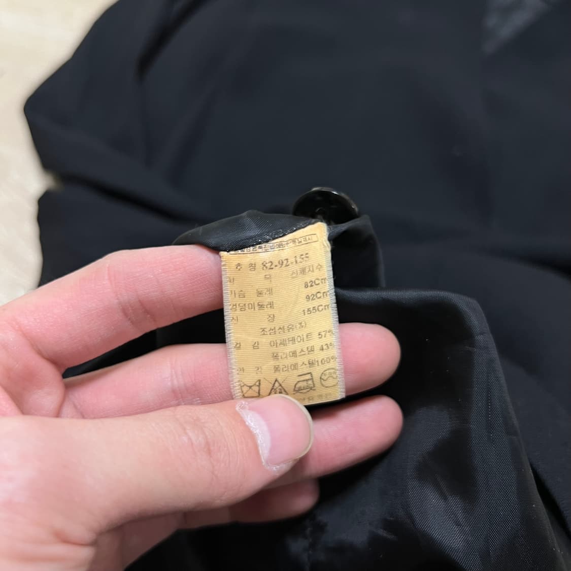 잇미샤 여성 노카라 랩 롱코트 [블랙] 82-92-155 상품이미지5