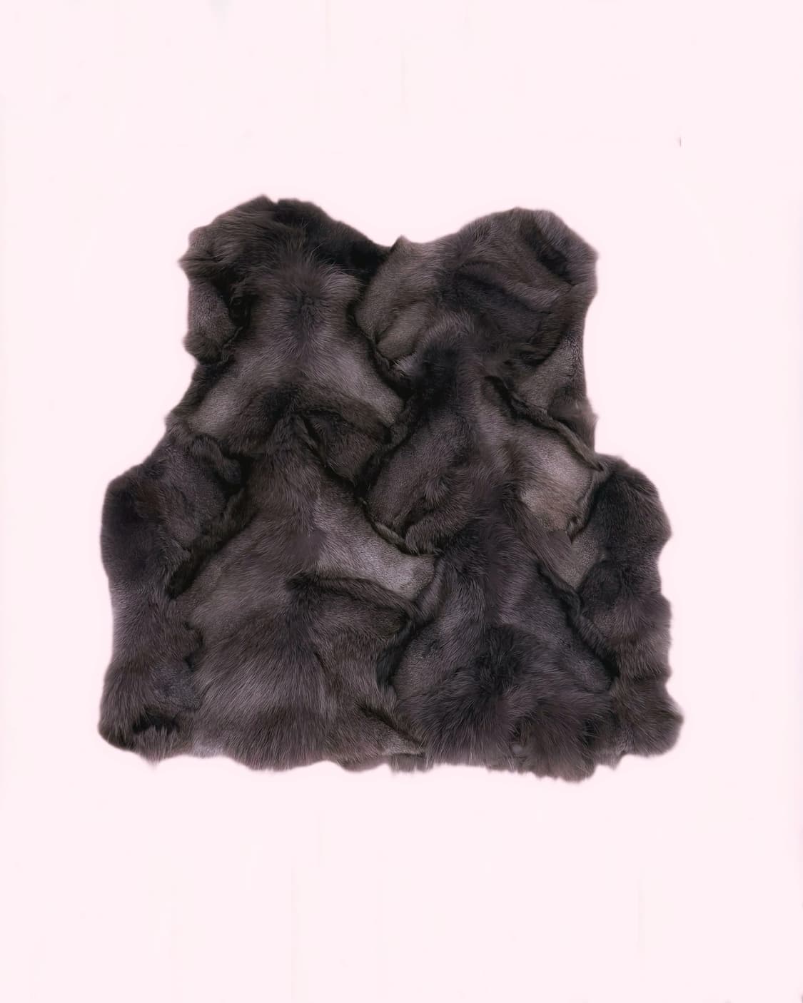 오네갸루 브라운 퍼 포인트 대장 조끼 자켓 상품이미지2