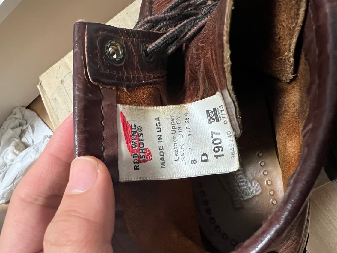 택포18) 레드윙 목토 1907 카퍼 러프앤 터프 8D 260 비브람솔 상품이미지8