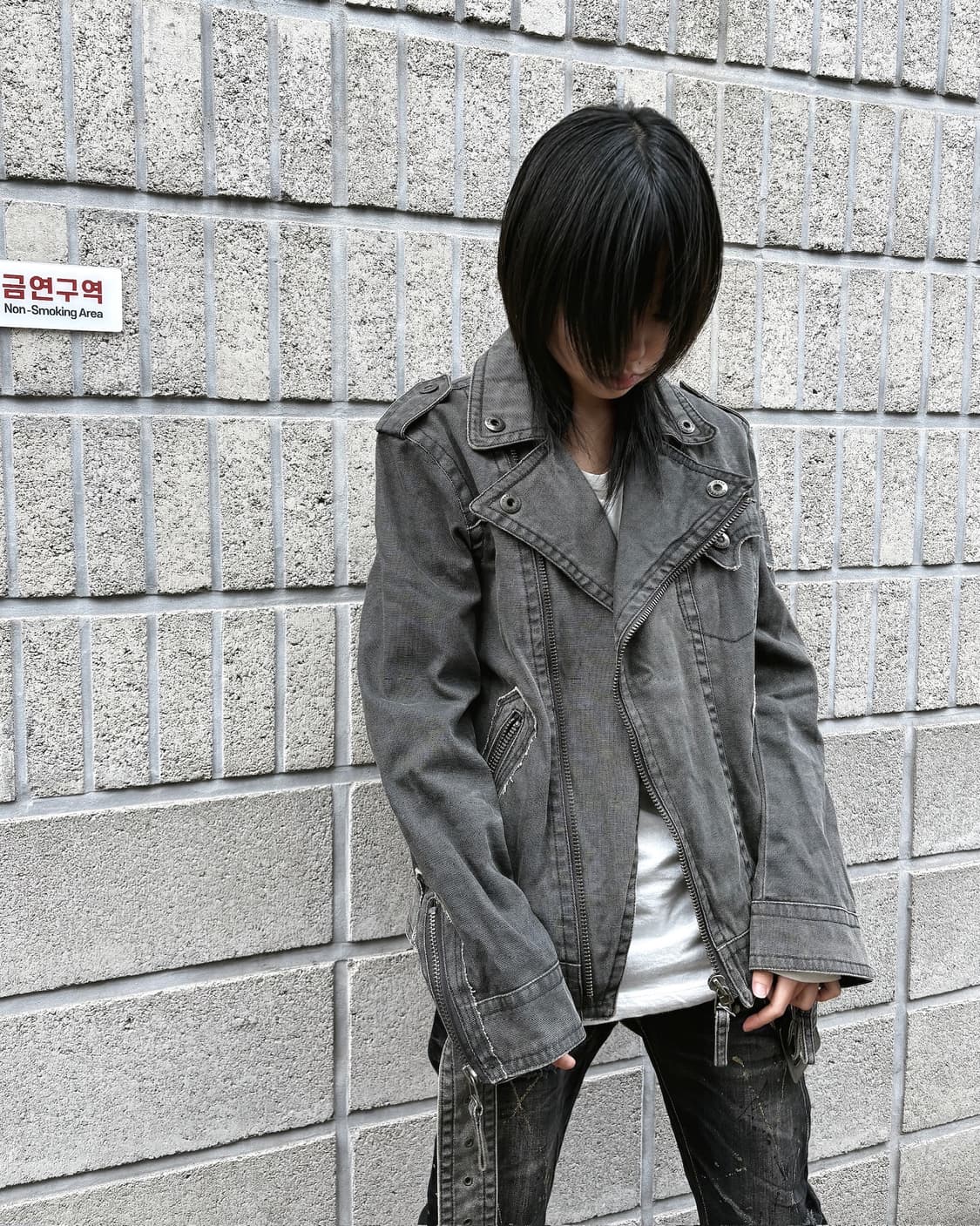 버커루 데님 그런지 라이더 자켓 상품이미지1