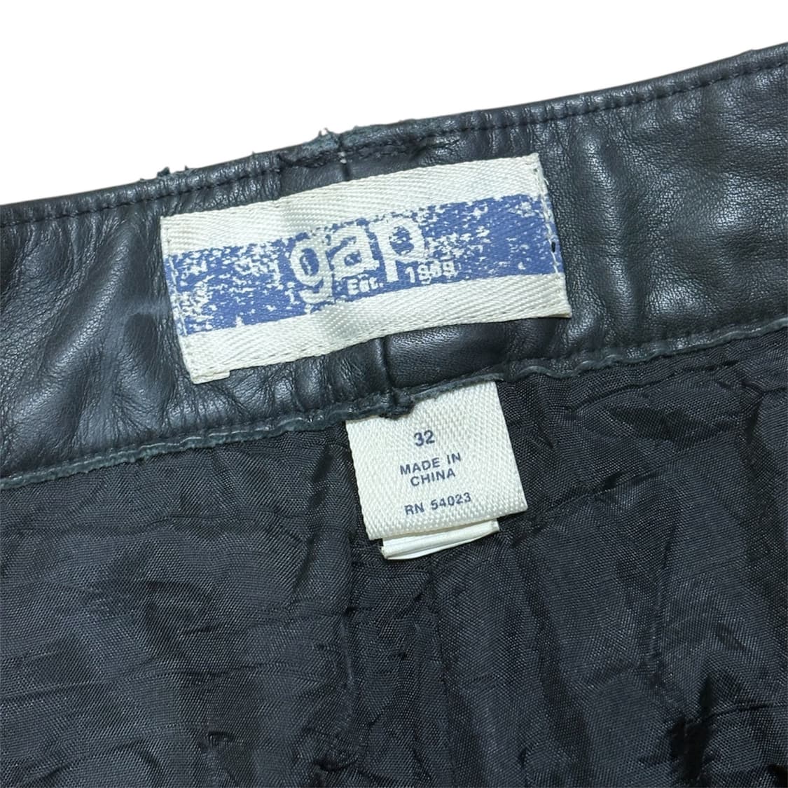 90s 올드갭 리얼 레더 부츠컷 팬츠 상품이미지4