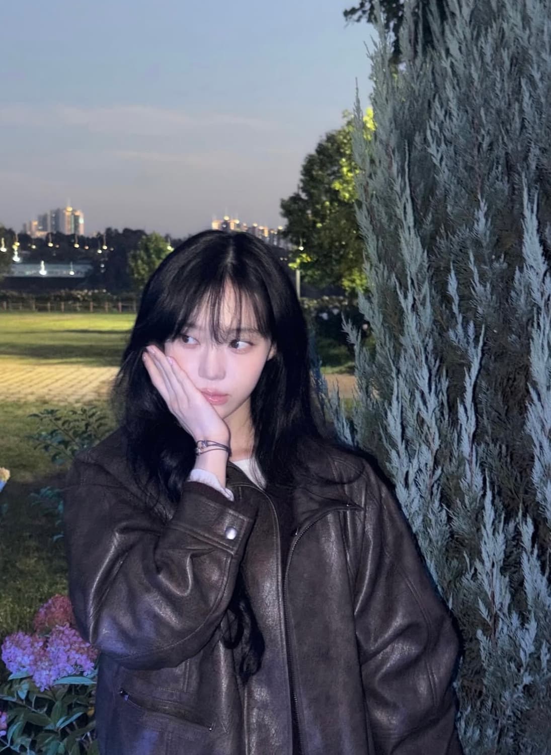 윈터 레이브 가죽자켓 브라운 상품이미지2