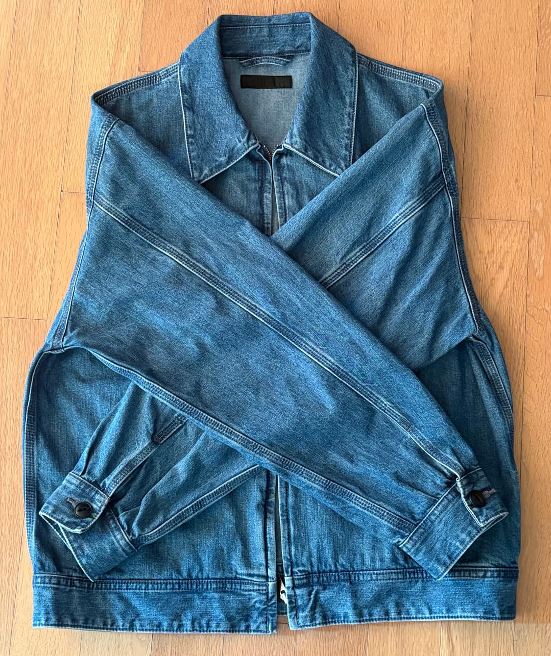 유니클로 데님 블루종 M 상품이미지1