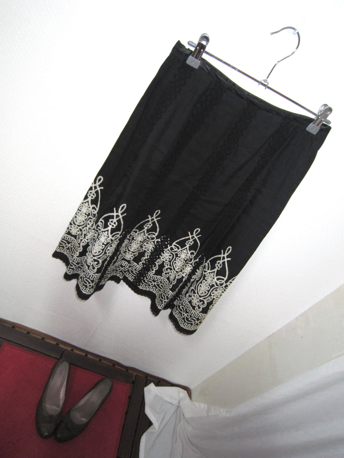 jpn oriental midi black skirt 상품이미지3