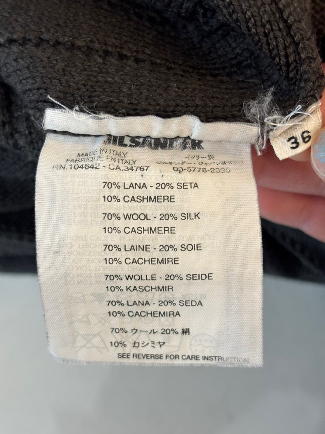 Jil Sander Cashmere Knit 상품이미지7