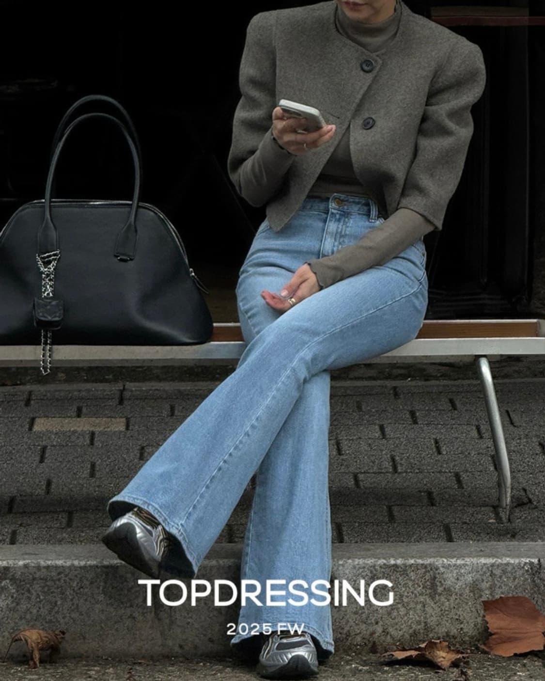 탑드레싱 뮤핸드자켓 - 카키S 상품이미지4