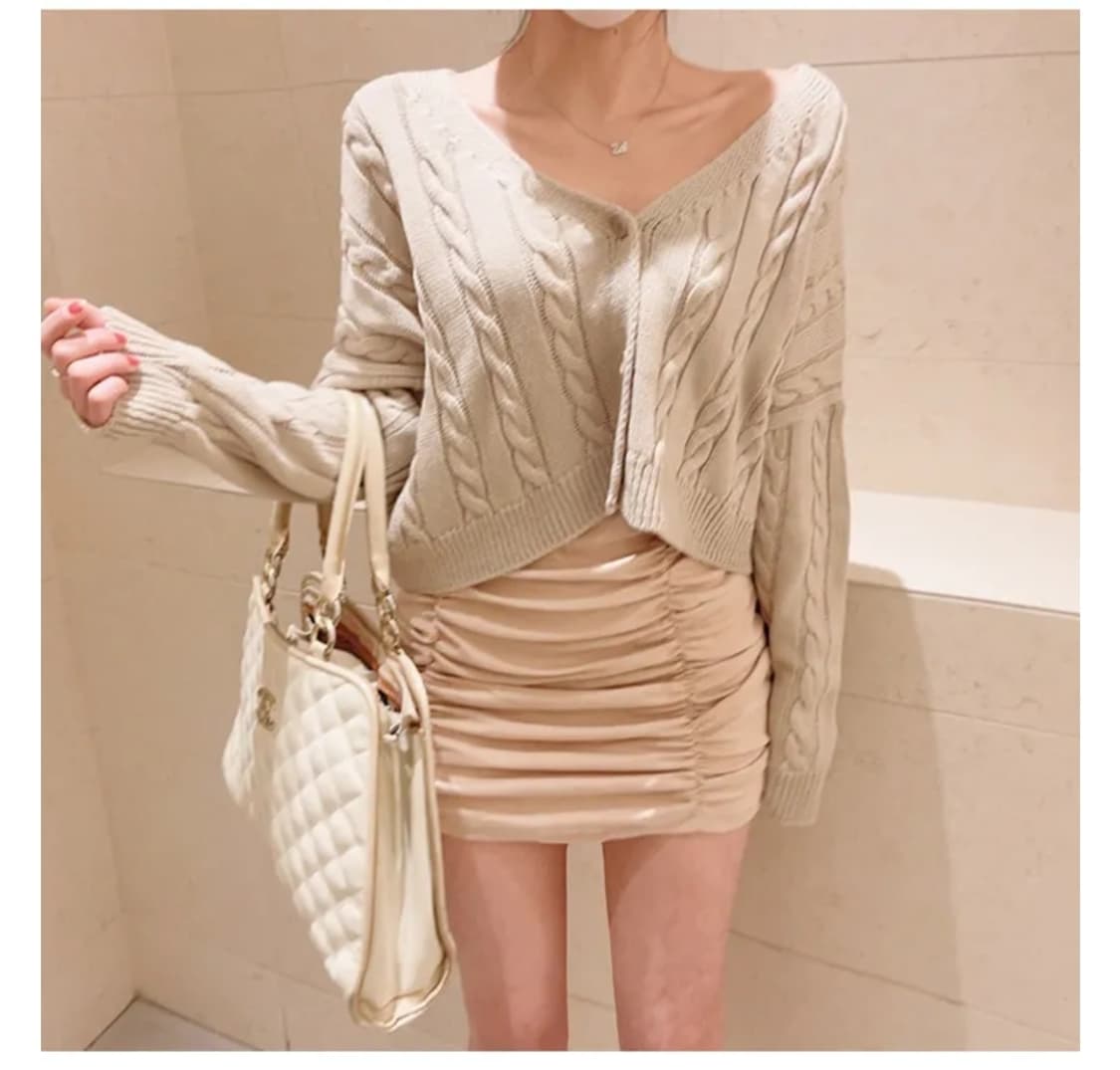 빅사이즈 밴딩셔링미니스커트 상품이미지1