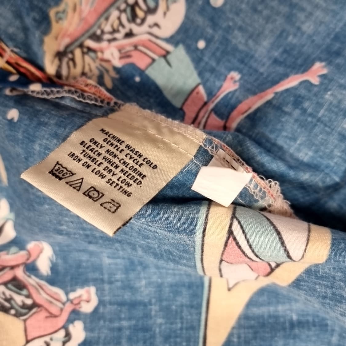 Cake Street 하와이안 반팔 셔츠 블루(100-105) 상품이미지4