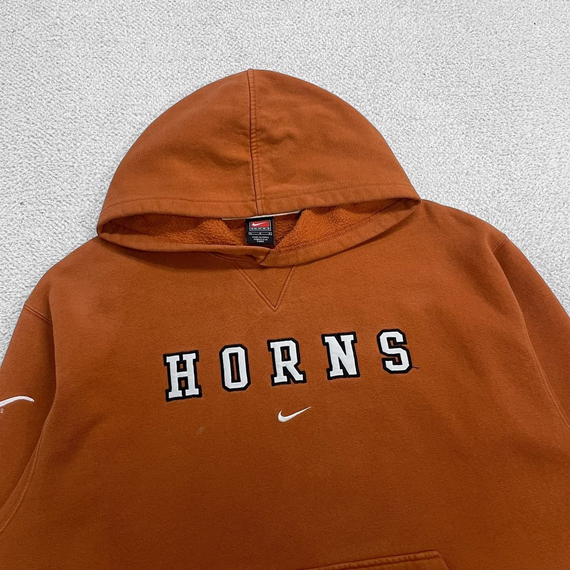 나이키 USA 올드스쿨 텍사스 롱혼스 후드티 오렌지 상품이미지2